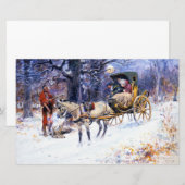ニューイングランドの古いクリスマス(by Charles Russell) 便箋 (正面/裏面)