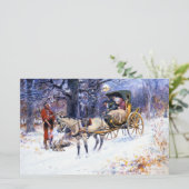 ニューイングランドの古いクリスマス(by Charles Russell) 便箋 (スタンド正面)