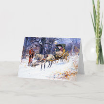 ニューイングランドの古きクリスマス（チャールズ・ラッセル作）