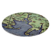 ニューイングランドの地図1677年 カッティングボード (角)