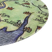 ニューイングランドの地図1677年 カッティングボード (角)