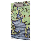 ニューイングランドの地図1677年 クリップボード (左)