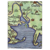 ニューイングランドの地図1677年 クリップボード (裏面)