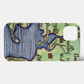 ニューイングランドの地図1677 Case-Mate iPhoneケース (裏面 (横))