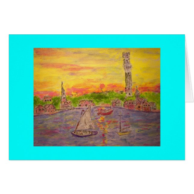 ニューイングランドの夕日 (正面横)