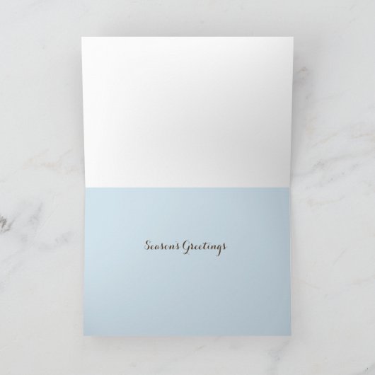 ニューイングランドの季節のグリーティングカード 冬 シーズンカード (内部)