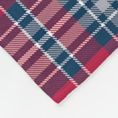 ニューイングランドの愛国者のフットボール・チームは格子縞を着色します フリースブランケット (角)