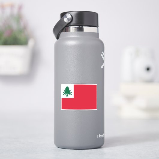 ニューイングランドの松の旗 シール (HydroFlask)