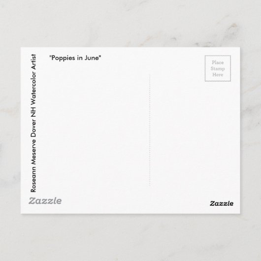 ニューイングランドの海岸沿いの紅葉 ポストカード (裏面)