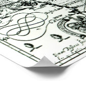 ニューイングランドの海岸線の地図 ポスター (角)