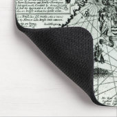 ニューイングランドの海岸線の地図 マウスパッド (コーナー)