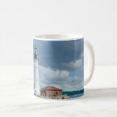 ニューイングランドの灯台海岸の風景 コーヒーマグカップ (正面右)
