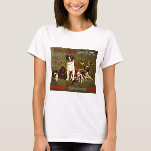 ニューイングランドの犬小屋クラブc.1890ショーポスター tシャツ