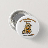 ニューイングランドの猫の鳴き声の用品類ボタン 缶バッジ (正面&裏面)