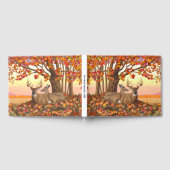 ニューイングランドの秋にホワイトテールディアー紅葉 ゲストブック (全面)