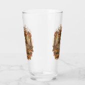 ニューイングランドの秋にホワイトテールディアー紅葉 タンブラーグラス (右)