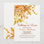 ニューイングランドの秋の招待状 招待状 (正面/裏面)