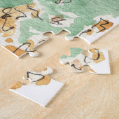 ニューイングランドの秋の水の色ジグソーパズル ジグソーパズル (側面)