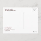 ニューイングランドの秋 ポストカード (裏面)