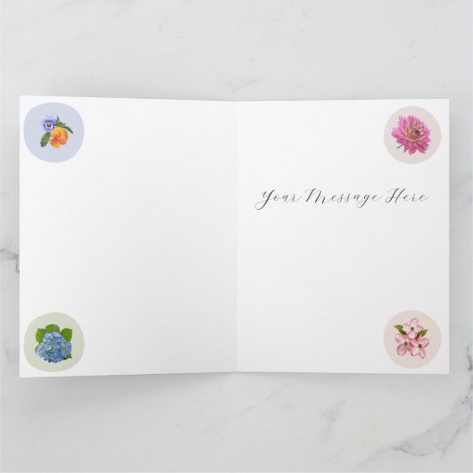 ニューイングランドの花 カード (内部)