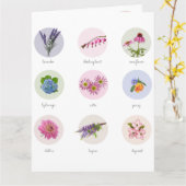 ニューイングランドの花 カード (黄色い花)