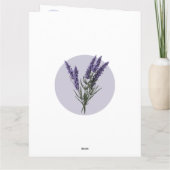 ニューイングランドの花 カード (裏面)