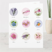 ニューイングランドの花 カード (正面)