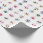 ニューイングランドの花 ラッピングペーパー (角)