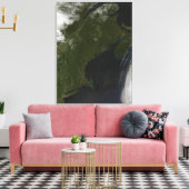 ニューイングランドの衛星ビュー キャンバスプリント (インサイチュ (リビング))
