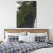 ニューイングランドの衛星ビュー キャンバスプリント (インサイチュ (寝室))