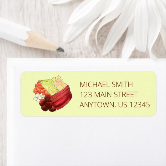 ニューイングランドの食事ゆでディナーコーニングビーフキャベツ ラベル (インサイチュ)