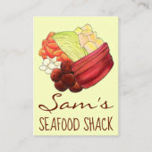 ニューイングランドの食事ゆでディナーコーニングビーフキャベツ 名刺 (正面)