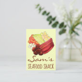 ニューイングランドの食事ゆでディナーコーニングビーフキャベツ 名刺 (スタンド正面)