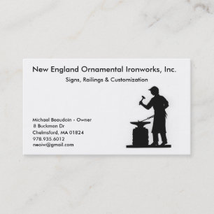 ニューイングランドのOrnamentalのIronworks 名刺
