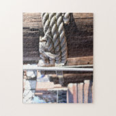 ニューイングランドオールドポートポートポートランドMEメインボートロープ ジグソーパズル (縦)