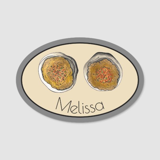 ニューイングランドクランベイクロードアイランドク詰まったラムズRI 名札 (正面)