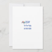 ニューイングランドシーフードをテーマにしたディナーパーティー 招待状 (裏面)