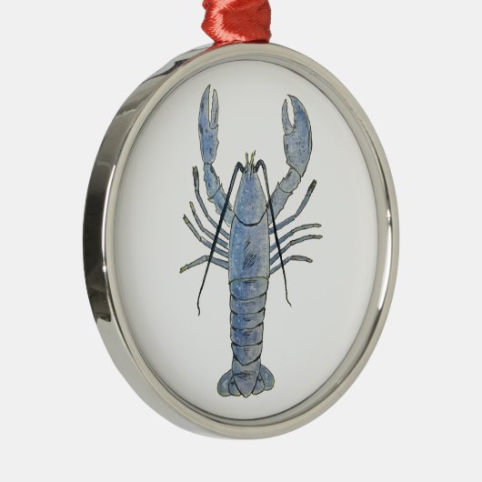 ニューイングランドブルーロブスターメタルオーナメント メタルオーナメント (右)