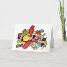 ニューイングランドロブスタークランベイシーフードディナー カード