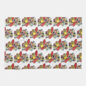 ニューイングランドロブスタークランベイシーフードディナー キッチンタオル (横)