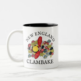 ニューイングランドロブスタークランベイシーフードディナー ツートーンマグカップ