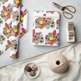 ニューイングランドロブスタークランベイシーフードディナー ラッピングペーパー