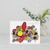 ニューイングランドロブスタークランベイシーフードディナー 箔シーズンポストカード (立ち正面)