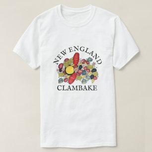 ニューイングランドロブスタークランベイシーフードディナー Tシャツ