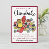 ニューイングランドロブスターボイルクランベイシーフードディナー 招待状 (スタンド正面)