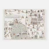 ニューイングランド世界のレアアステカマップ | ラッピングペーパーシート (正面3)