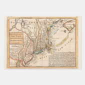 ニューイングランド世界のレアアステカマップ | ラッピングペーパーシート (正面2)