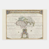 ニューイングランド世界のレアアステカマップ | ラッピングペーパーシート (正面)