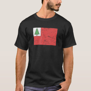 ニューイングランド国旗1776年アメリカ革命戦争 Tシャツ