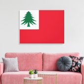 ニューイングランド国旗 キャンバスプリント (インサイチュ (リビング))